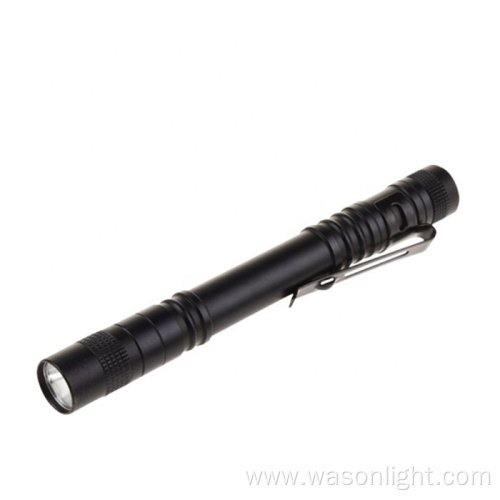 Wason hot sale 3W clip on ultra bright AAA EDC promotion tactical compact waterproof medical doctor nurse pen led torch light